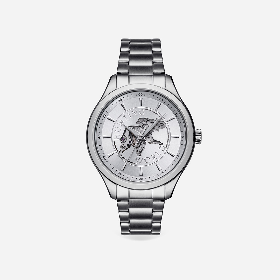 ホワイトブラウン ハンティングワールド 腕時計 HW502SBL メンズ 正規 